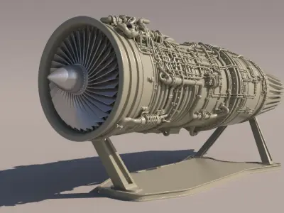 JetEngine for 3Dprint 3D print model