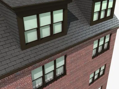 Hystoric NYC Brick Townhouse 3D model