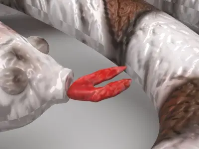 Rubber Snake 3D model