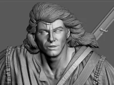 Hawkeye The Last of the Mohicans 3D print model