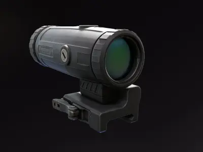 Holosun XM3 Magnifier Low-poly 3D model