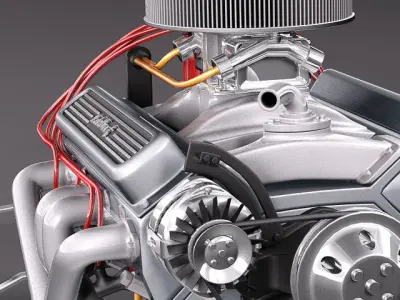 Edelbrock Crate Engine V8 3D model