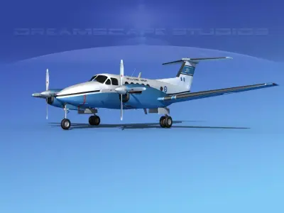 Beechcraft UC-12Q Huron HAF 3D model