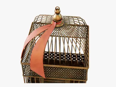 Birdcage Flapper Style Low-poly 3D model