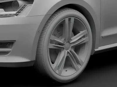 Volkswagen Passat NMS 2016 wheel 3D model