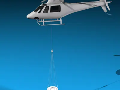 Firefighting helicopter 3D model