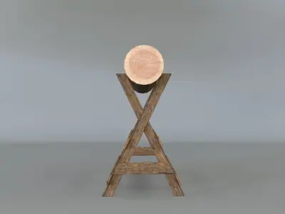 Log Holder 3D model