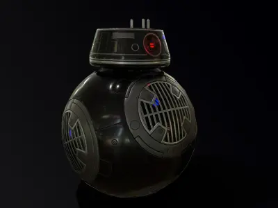 BB-9 E Imperial color Star Wars Free low-poly 3D model