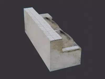 Traditional Stone Kitchen Oven Low-poly 3D model