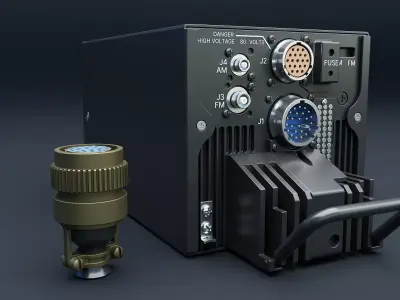 ARC-186 Avionics Set CAD 3D model