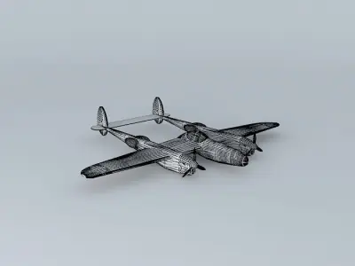 Bristol P38 Free 3D model