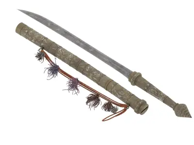 Dha Sword Low-poly 3D model