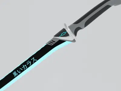 FREE SC-FI SWORD cyberpunk Free 3D model
