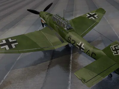 Junkers Ju-87 B-1 3D model