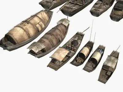 Chinese Boat Collection 01 3D model
