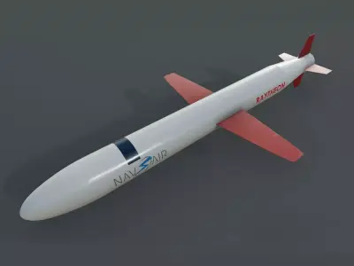 Tomahawk Cruise Missile BGM-109 Low-poly 3D model