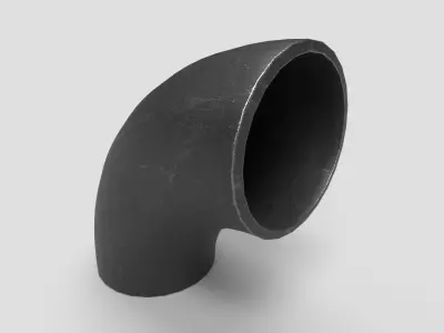 Elbow Pipe Long Radius 4 inches 3D model