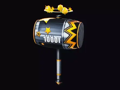 Hammer Melee Weapon Sledgehammer Mallet Mace Low-poly 3D model