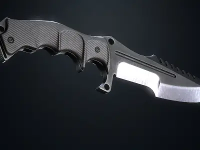 Tactical Knives Low-poly 3D model