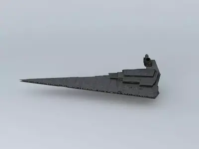 Imperial 1 star class destroyer - Star Wars Free 3D model