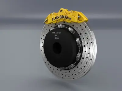 Car Disc Brake 3D model