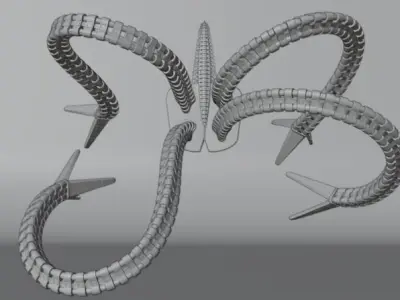 DOC OCK ARMS MADE IN BLENDER 3D model