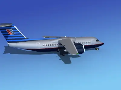 BAe 146-300 United Airlines 1 3D model