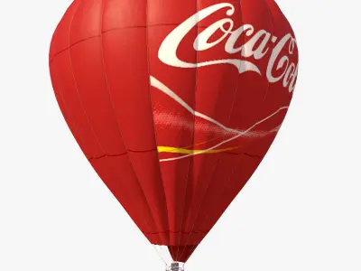 Air Balloon Coca Cola 3D model