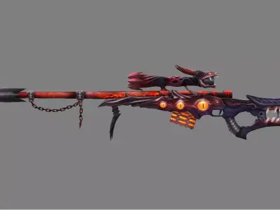 AWM HELL Low-poly 3D model