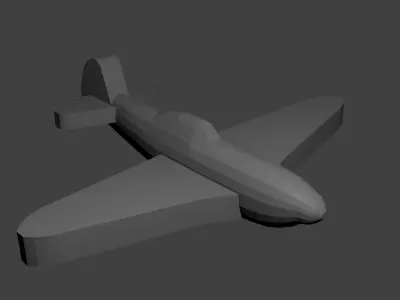 Soviet Yak-9 Fighter Aircraft Free 3D print model