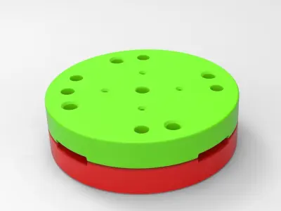 Mold for diecast military truck tire 8 Scale 1 to 25 3D print model