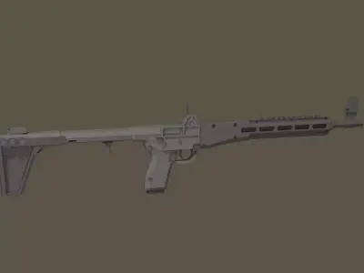 Kel-Tec Sub-2000 Low-poly 3D model