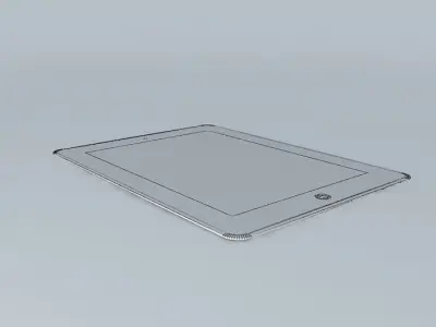 AAO flight schedules on IPad 2 Free 3D model