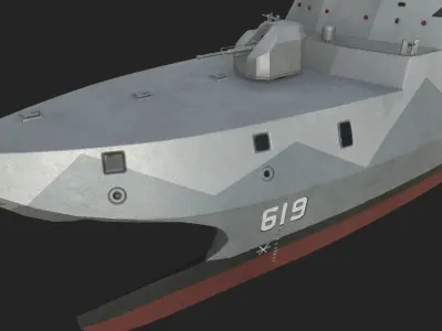 taiwan Tuo Jiang-Class Corvettes  3D model