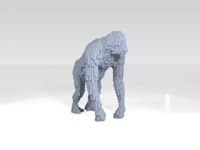 Orangutan Voxel 3D model