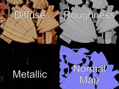 Vintage Zeppelin Airship model pack Low-poly 3D model