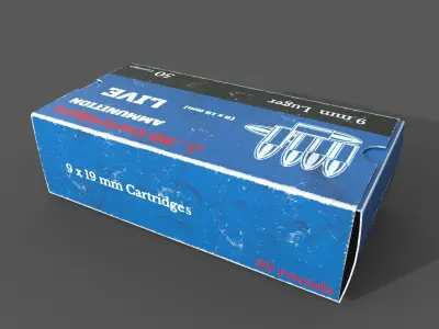 Empty ammo box 3D model