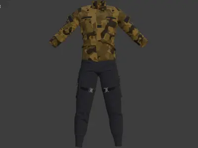 Mens Outfit 11 - Marvelous Designer 3D model