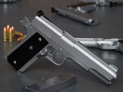 AMT Hardballer Low-poly 3D model