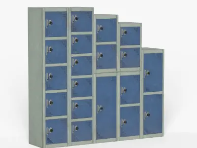 CabinetLocker Free low-poly 3D model