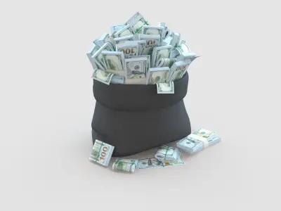 Money Bag 3D model purchase
