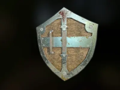 Hylian Shield Free low-poly 3D model