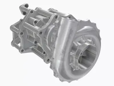 HARTS 140mm Billet Charger Low-poly 3D model