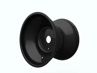 Go Kart Wheel Rim Tire -11x5-6 Free 3D model