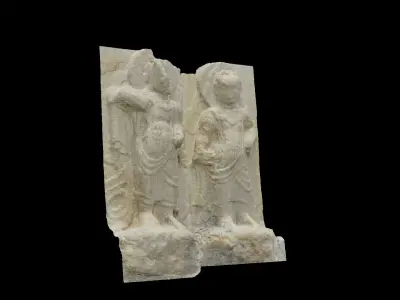 Korean Traditional Stone Relievo 3D model