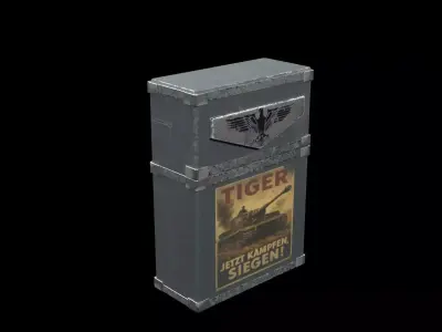 Cigarette Case Low-poly 3D model