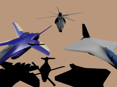 BWB fighter 3D model