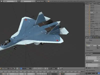  T-50 Prototype 3D model