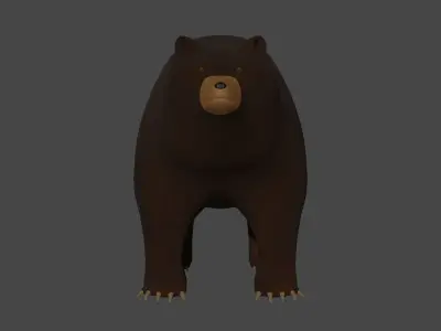 Low Poly Bear Low-poly 3D model