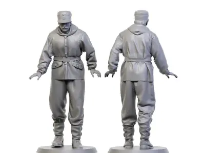 German Tankman ww2 6 3D print model